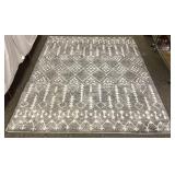Torino 8x10 Grey/White Rug