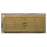 Large Modern Gray Washed Credenza