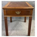 Hickory Chair Banded Mahogany Table