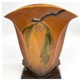 Roseville Pinecone Brown 492-12 ' Flared Vase
