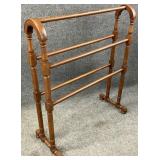 Antique Walnut Blanket/Quilt Rack