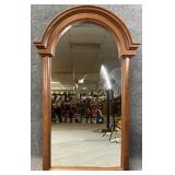 Antique Dome Top Walnut Mirror