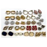 Vintage Jewelry Clip-On Earrings, Some Signed