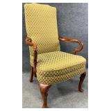 Queen Anne Cherry Frame Arm Chair