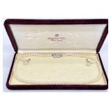 Mikimoto Pearl Sterling Necklace & 14K Earrings