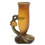 Roseville Pinecone Brown 112-7 ' Bud Vase