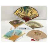 Vintage Japanese / Oriental Paper Fans