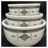 3pc Studio Nova Adirondack Nesting Mixing Bowls
