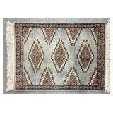 1.11 x 2.7 Pakistan Hand Knotted Oriental Rug