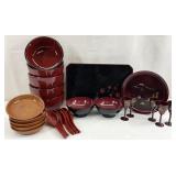 Japanese Lacquered Dishes, Asst