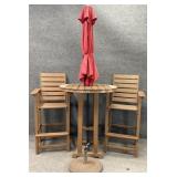 Polywood Pub Height Table & 2 Stools