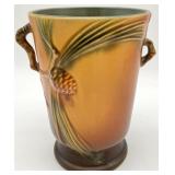 Roseville Pinecone Brown 704-7 ' Vase
