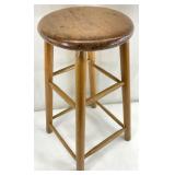 Signed Hand Made Vintage Wooden Stool
