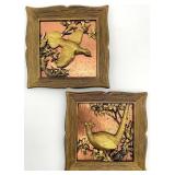 2pc Vintage Coppercraft Guild Wall Art