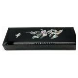 Mother of Pearl Black Lacquer Jewelry Box