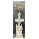 Ornate Porcelain Figural Fountain