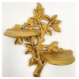 Syroco Wood Tree Branch Wall Shelf