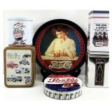 Pepsi & Ford Advertising Tins & Metal Tray