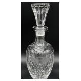 Floral Etched Crystal Decanter