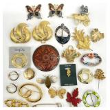 Vintage Jewelry Brooches & Scarf Clips
