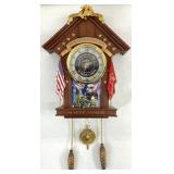 Bradford Exchange USMC Semper Fi Cuckoo Clock