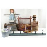 Folk Art Paper Towel Holder, Wall Rack & More