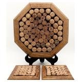 3pc Cork Crafts (NC) Lazy Susan & Trivets