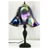 Art Glass Ruffle Edge Lamp