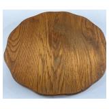 Scalloped Edge Wooden Lazy Susan
