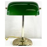 Green Glass Banker's Desk Lamp