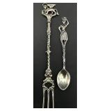 2 Hallmarked 900 Silver Small Utensils