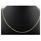 14K Italy Yellow Gold Necklace Chain