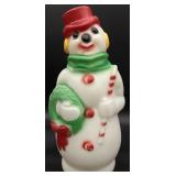 Vintage 13 ' Snowman Blow Mold