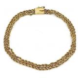 14K Gold Double Strand Bracelet