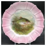 Antique German Porcelain Fish Plate