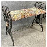Iron Frame Vanity Bench/Stool