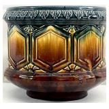 Antique McCoy Majolica Glaze Jardiniere