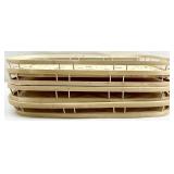 4 Bamboo Serving Trays
