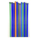 Vintage Glass Cocktail Swizzle Sticks