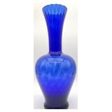 Italian Cobalt Blue Blown Glass Vase
