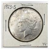 1923-S Peace Silver Dollar