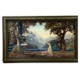 R. Atkinson Fox Art Deco ' Dawn ' Antique Print