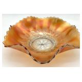 Dugan Variant Cosmos Mariglod Carnival Glass Bowl