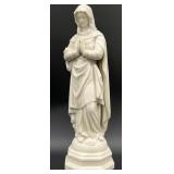 Belleek Ireland Blessed Virgin Mary Pottery Statue