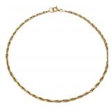 14K Gold Bracelet or Anklet, 10.5in Long