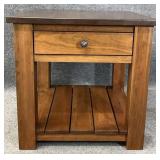Quality Cherry One Drawer End Table