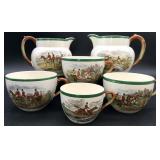 Copeland Spode Hunting Scene Pitchers & Cups