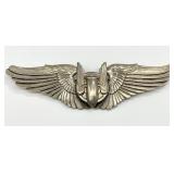 WWII US Army Airforce Gemsco Sterling Wing Pin