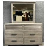 New Grey Dresser w/ Mirror