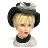 Vintage Napco C-7495 Lady Head Vase